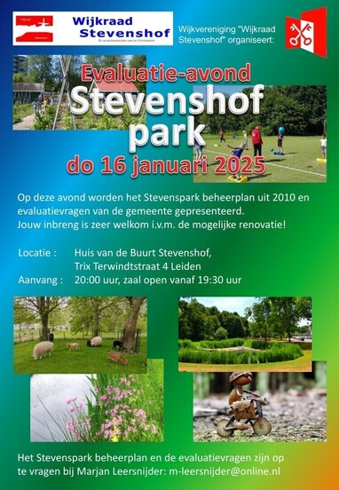 EVALUATIEAVOND STEVENSPARK